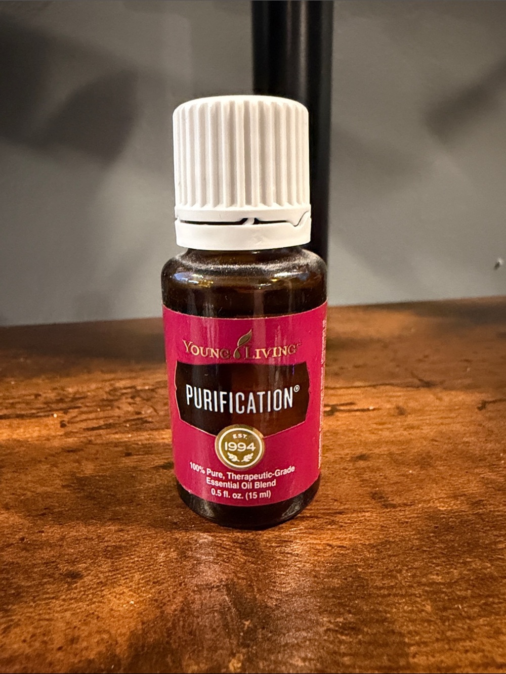 Young Living Purification Essential Oil Bottle - Pink Label